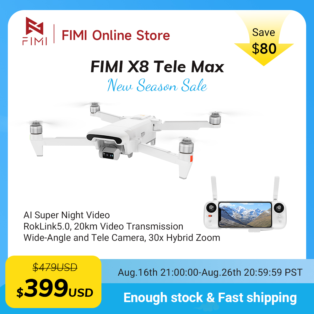 FIMI X8 Tele Max Drone 4K Prof - Dji Drone Air 3 recension och pris
